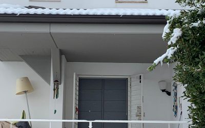 Villa a Castellarano (RE): fornitura porta blindata oikos,scuri&inferriate di nostra produzione